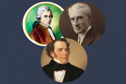 Mozart, Schubert et Ravel